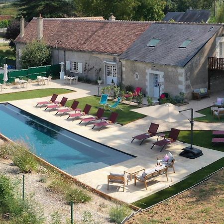 Sans Souci Bed And Breakfast Luxe Heated Pool And Restaurant Luzillé Екстериор снимка
