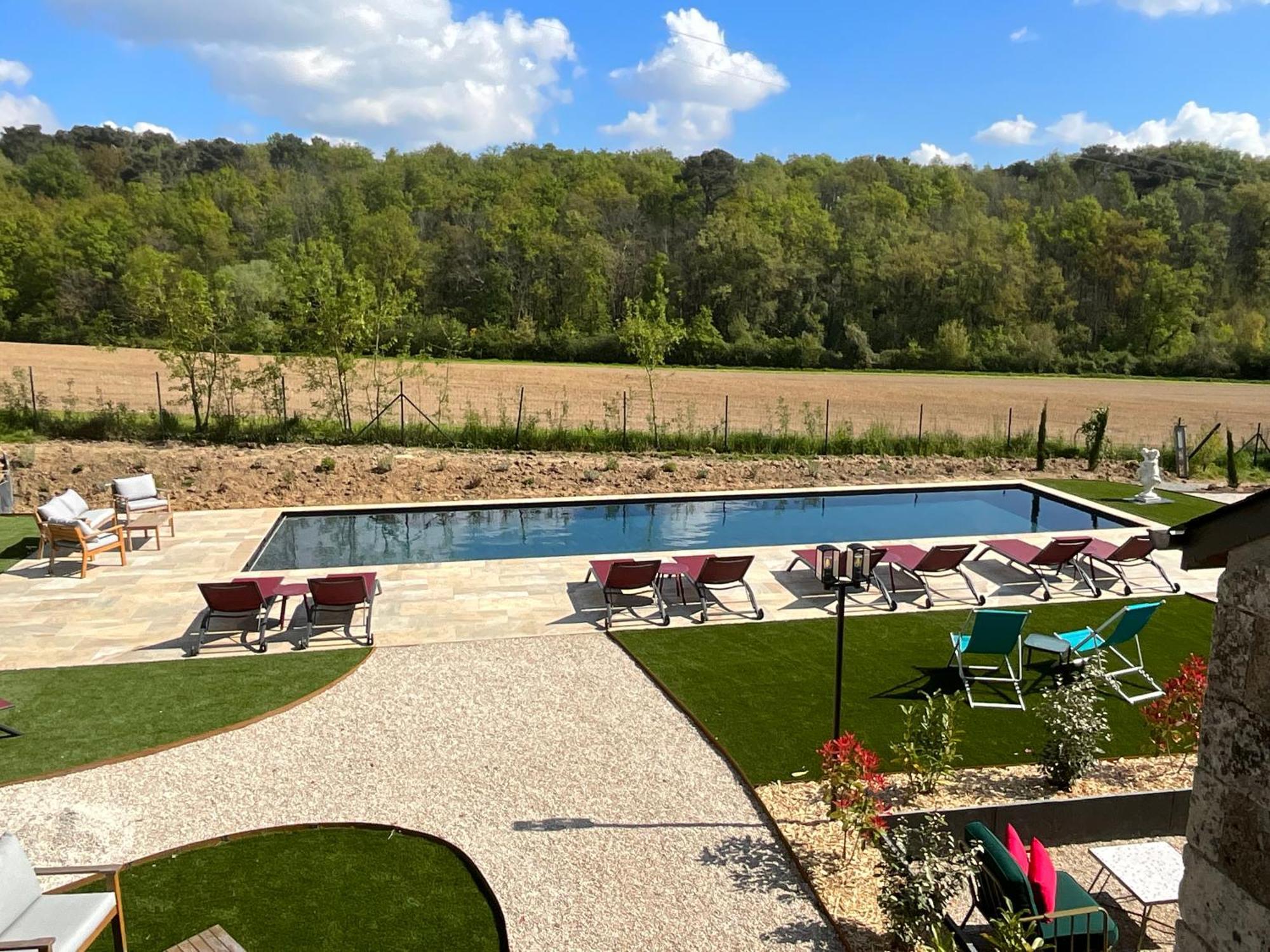 Sans Souci Bed And Breakfast Luxe Heated Pool And Restaurant Luzillé Екстериор снимка