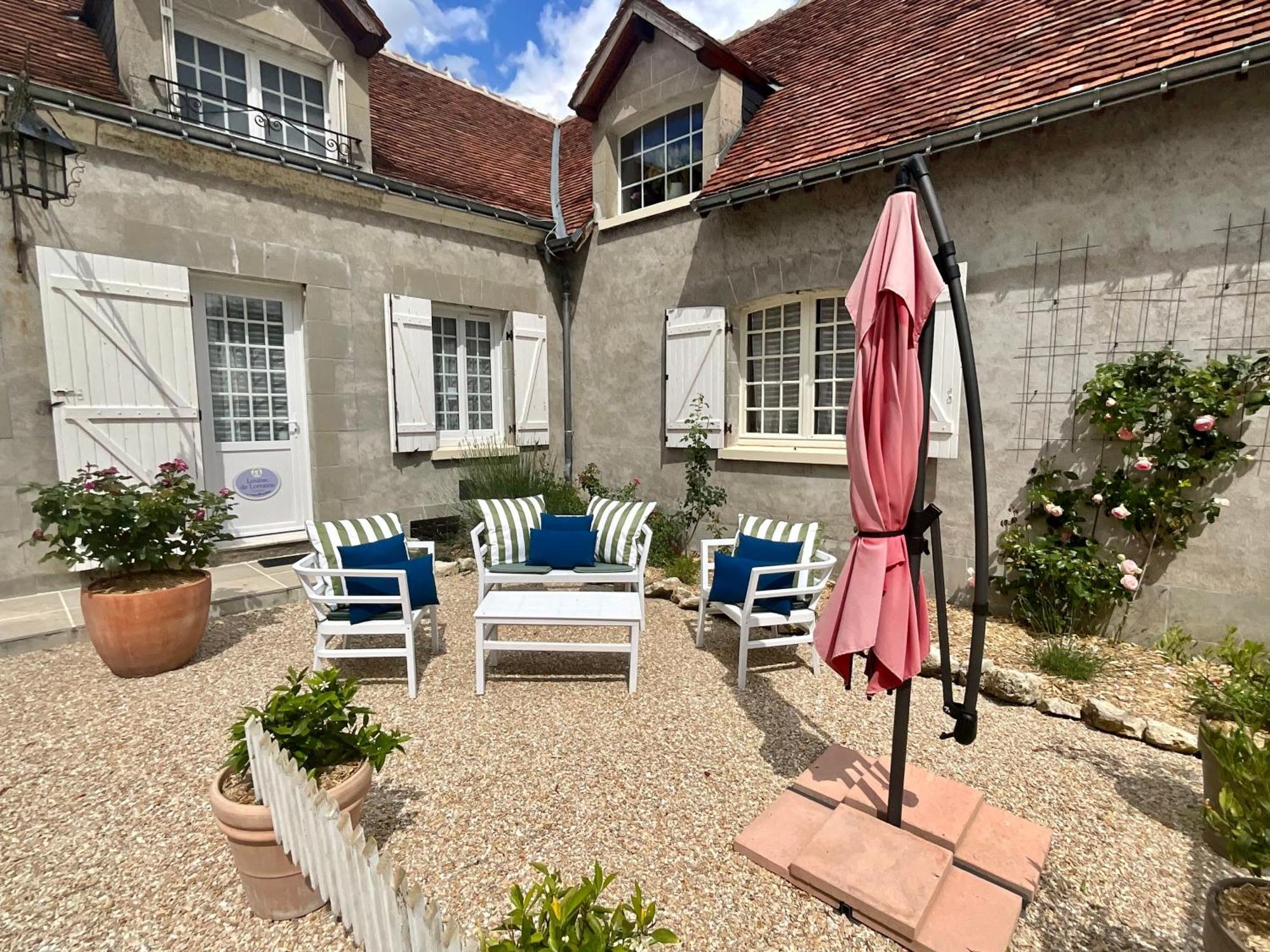 Sans Souci Bed And Breakfast Luxe Heated Pool And Restaurant Luzillé Екстериор снимка